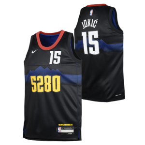 Basketball Jersey 2023-24 Denver Nuggets Nikola Jokić #15 Youth Swingman City Edition Black Jersey Black 696910