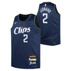 Basketball Jersey 2023-24 Los Angeles Clippers Kawhi Leonard #2 Youth Swingman City Edition Navy Jersey Dark blue 696905