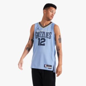 Basketball Jersey 2023-24 Memphis Grizzlies Ja Morant #12 Swingman Statement Edition Blue Jersey Blue 695836