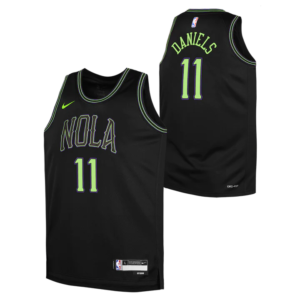 Basketball Jersey 2023-24 New Orleans Pelicans Dyson Daniels #11 Youth Swingman City Edition Black Jersey Black 696955