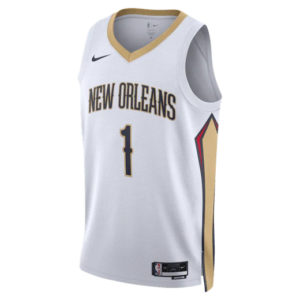 2023-24 New Orleans Pelicans Zion Williamson #1 Swingman Association Edition White Jersey Basketball Jersey 699506