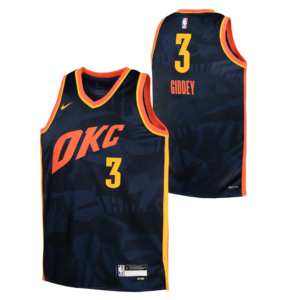 Basketball Jersey 2023-24 Oklahoma City Thunder Josh Giddey #3 Youth Swingman City Edition Navy Jersey Dark blue 696945