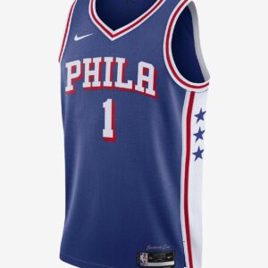 Basketball Jersey 2023-24 Philadelphia 76ers James Harden #1 Swingman Icon Edition Blue Jersey 695598