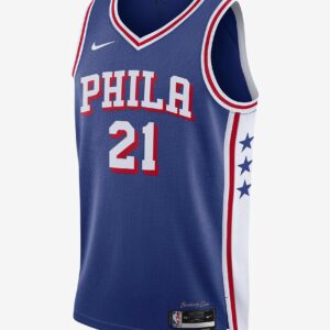 Basketball Jersey 2023-24 Philadelphia 76ers Joel Embiid #21 Swingman Icon Edition Blue Jersey 695620