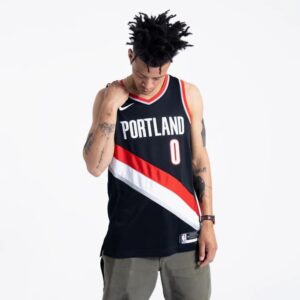 Basketball Jersey 2023-24 Portland Trail Blazers Damian Lillard #0 Swingman Icon Edition Black Jersey 696642