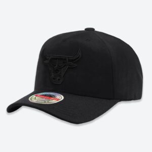 Mitchell & Ness Chicago Bulls All-Black Classic Stretch NBA Snapback Hat White 697868