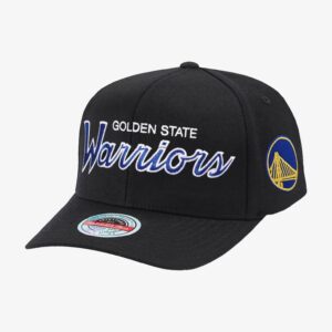 Mitchell & Ness Golden State Warriors Classic Team Script 2.0 NBA Snapback Hat Black 697931