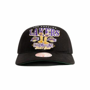 Baseball Cap Mitchell & Ness Los Angeles Lakers Champs Trophy Deadstock NBA Snapback Hat Black 698414