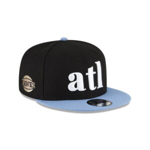 New Era Atlanta Hawks 9FIFTY 2024 City Edition NBA Snapback Hat Black 697284