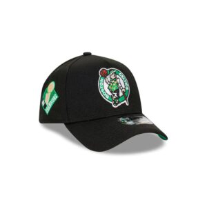 New Era Boston Celtics 9FORTY A-Frame Champs NBA Snapback Hat Black 697459