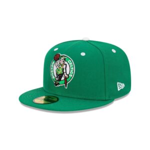 New Era Boston Celtics Rear Script 59FIFTY NBA Fitted Hat Blue 697419