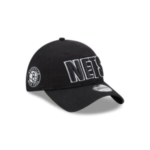 New Era Brooklyn Nets 9TWENTY 2024 Statement Edition NBA Strapback Hat Black 699159