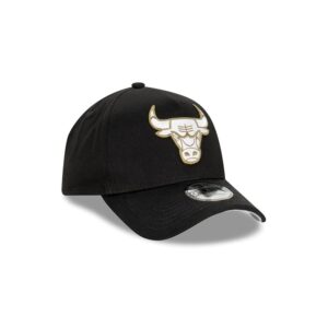 New Era Chicago Bulls 9FORTY Black Olive A-Frame NBA Snapback Hat Black 697812