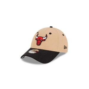 New Era Chicago Bulls 9FORTY Two Tone Youth NBA Strapback Hat Beige 697678