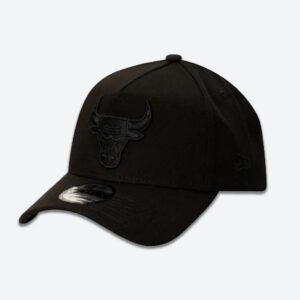 New Era Chicago Bulls All-Black 9FORTY A-Frame NBA Snapback Hat Black 697789