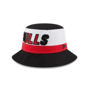 Panama New Era Chicago Bulls Back Half NBA Bucket Hat Black-Red-White 697893