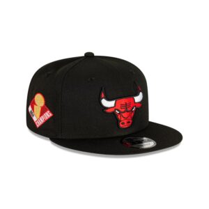 New Era Chicago Bulls Champs 9FIFTY NBA Snapback Hat Black 697695