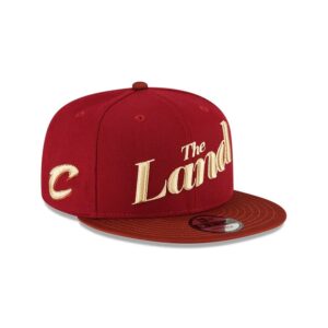 New Era Cleveland Cavaliers 9FIFTY 2024 City Edition NBA Snapback Hat Red 697957