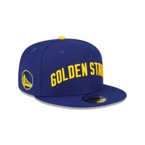 New Era Golden State Warriors 9FIFTY 2024 Statement Edition NBA Snapback Hat Blue 698080