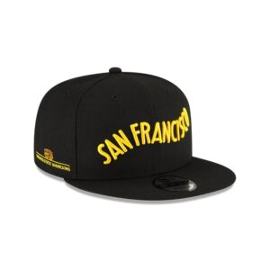 New Era Golden State Warriors 9FIFTY Alternate 2024 City Edition NBA Snapback Hat Black 698104