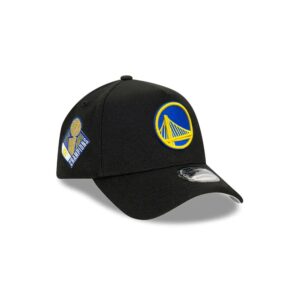 New Era Golden State Warriors 9FORTY A-Frame Champs NBA Snapback Hat Black 698060