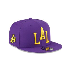 New Era Los Angeles Lakers 9FIFTY Alternate 2024 City Edition NBA Snapback Hat Violet 698309