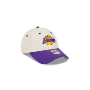 New Era Los Angeles Lakers 9FORTY Two Tone Youth NBA Snapback Hat White 698231