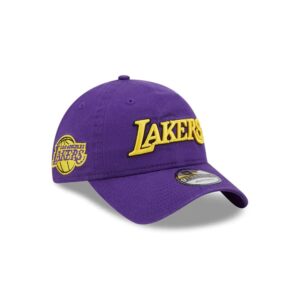 New Era Los Angeles Lakers 9TWENTY 2024 Statement Edition NBA Strapback Hat Violet 698301