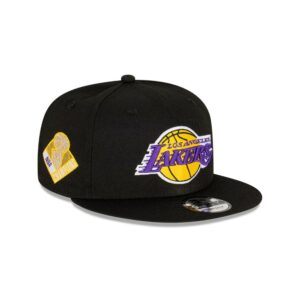 New Era Los Angeles Lakers Champs 9FIFTY NBA Snapback Hat Black 698349