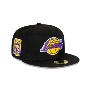 New Era Los Angeles Lakers Commemorative 59FIFTY NBA Fitted Hat Black 698612