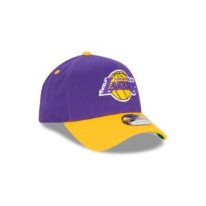 New Era Los Angeles Lakers Two Tone 9-FORTY A-Frame NBA Snapback Hat Violet 698262