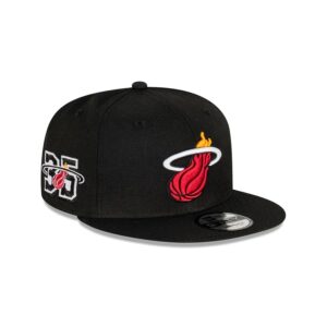 New Era Miami Heat Commemorative 59FIFTY NBA Fitted Hat Black 698634