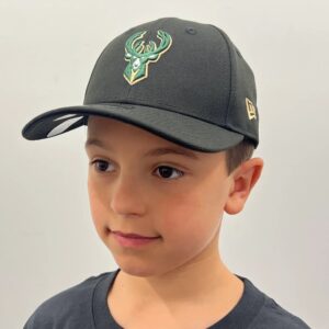 New Era Milwaukee Bucks 940 Kids NBA Adjustable Hat Black 699480