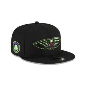 New Era New Orleans Pelicans 9FIFTY Alternate 2024 City Edition NBA Snapback Hat Black 698970