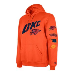 New Era Oklahoma City Thunder 2024 City Edition NBA Hoodie Orange 699911