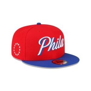 New Era Philadelphia 76ers 9FIFTY 2024 Statement Edition NBA Snapback Hat White 698921