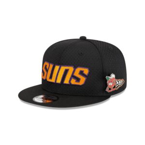 New Era Phoenix Suns Post Up Pin 9FIFTY NBA Snapback Hat Black 698853