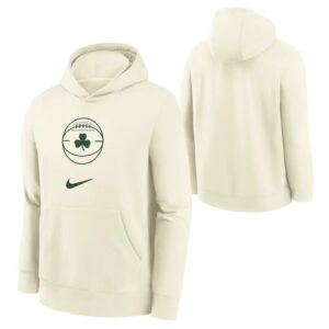 Nike Boston Celtics Club Logo City Edition NBA Youth Hoodie Cream 699681