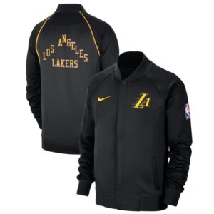 Nike Los Angeles Lakers City Edition On Court Showtime Full Zip Jacket Grey 700101