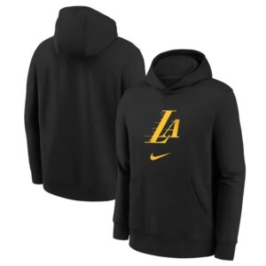 Nike Los Angeles Lakers Club Logo City Edition NBA Youth Hoodie Black 699606