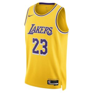 Basketball Jersey 2023-24 Los Angeles Lakers LeBron James #23 Swingman Icon Edition Yellow Jersey 701263