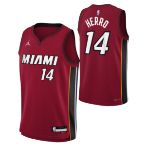 Basketball Jersey 2023-24 Miami Heat Tyler Herro #14 Youth Swingman Statement Edition Red Jersey Red 701244