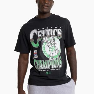 Mitchell & Ness Boston Celtics Metallic Vintage T-Shirt Red 704841