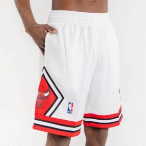 Mitchell & Ness Chicago Bulls 1997-98 Hardwood Classics Throwback Swingman NBA Shorts White White 711011