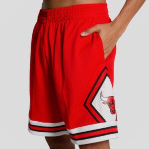 Mitchell & Ness Chicago Bulls 1997-98 Hardwood Classics Throwback Swingman NBA Shorts Red 709416