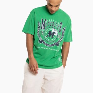 Mitchell & Ness Dallas Mavericks Vintage Arch T-Shirt Green 703827