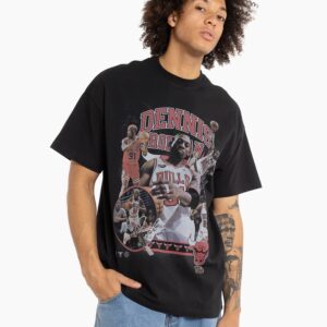 Mitchell & Ness Dennis Rodman Chicago Bulls Player Logo T-Shirt White 703128