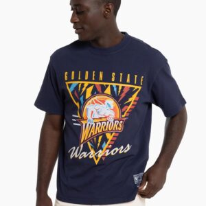 Mitchell & Ness Golden State Warriors Tri Logo Vintage T-Shirt Dark blue 703792