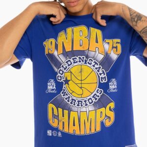 Mitchell & Ness Golden State Warriors Vintage Bust Out T-Shirt Cream 703739