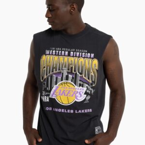 Mitchell & Ness Los Angeles Lakers Vintage 1991 Division Champs NBA Muscle Tank Jersey Black 703728